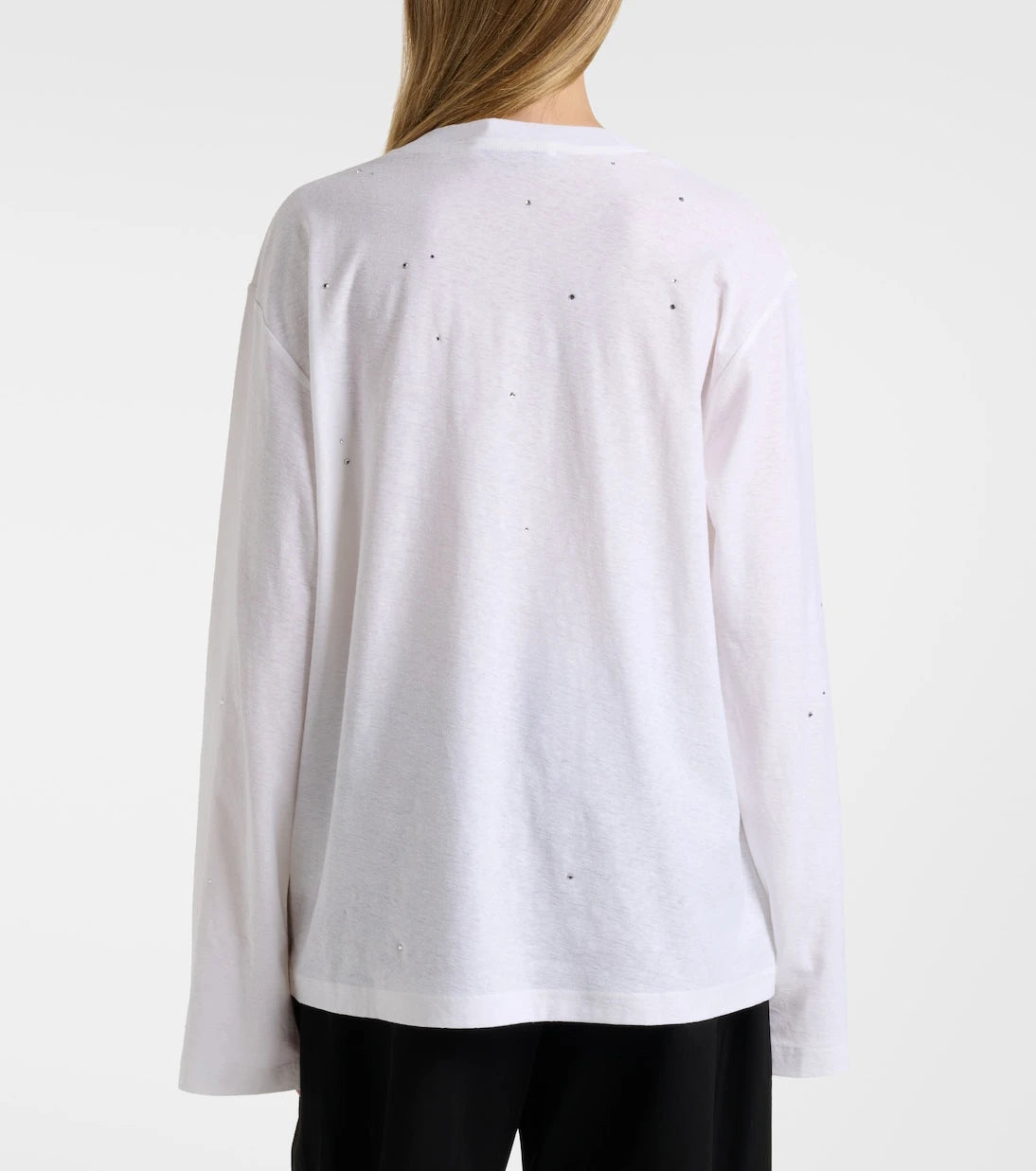 Acne Studios - Embellished logo cotton and hemp jersey T-shirt