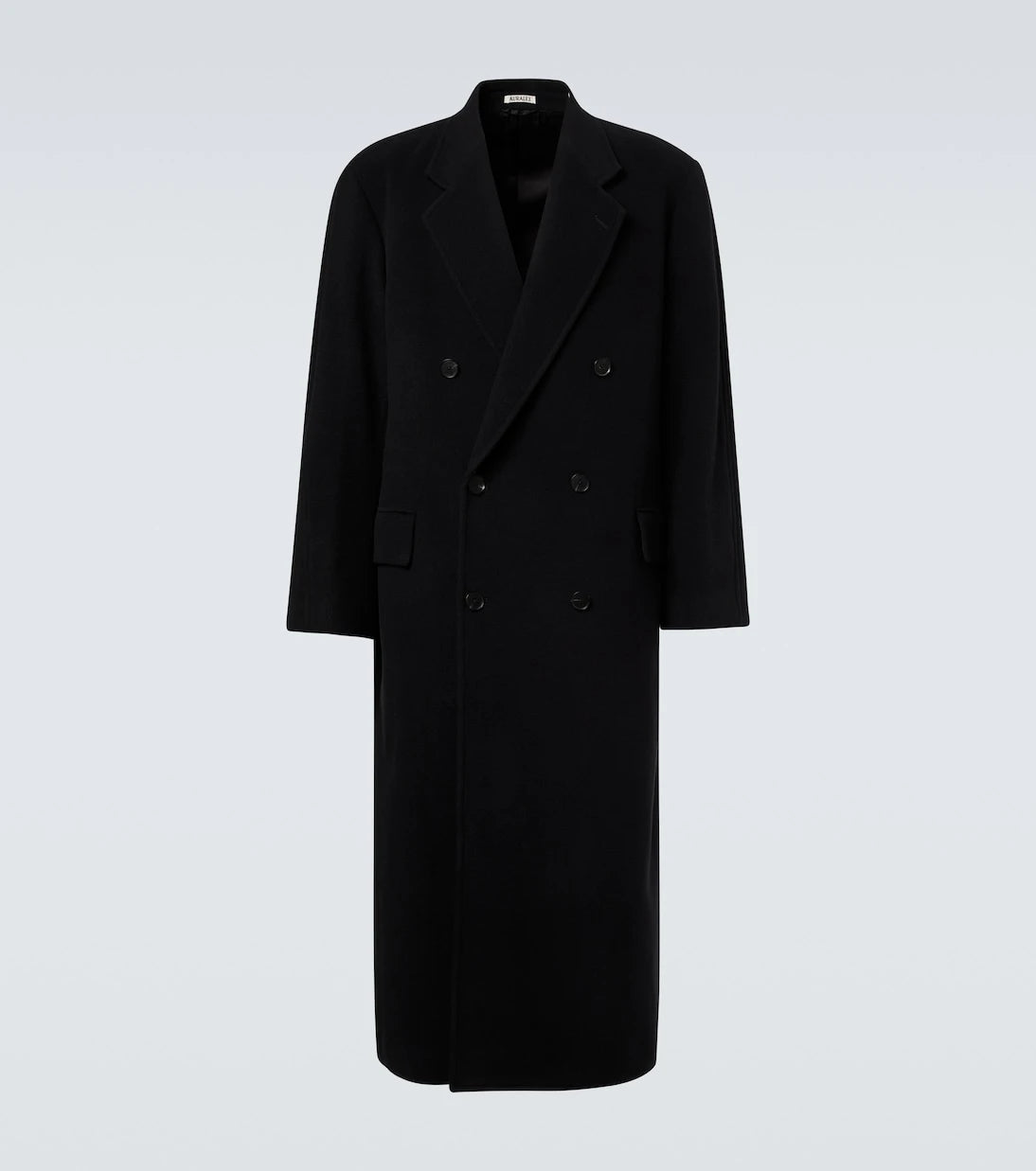 Auralee - Double-breasted wool mosser coat