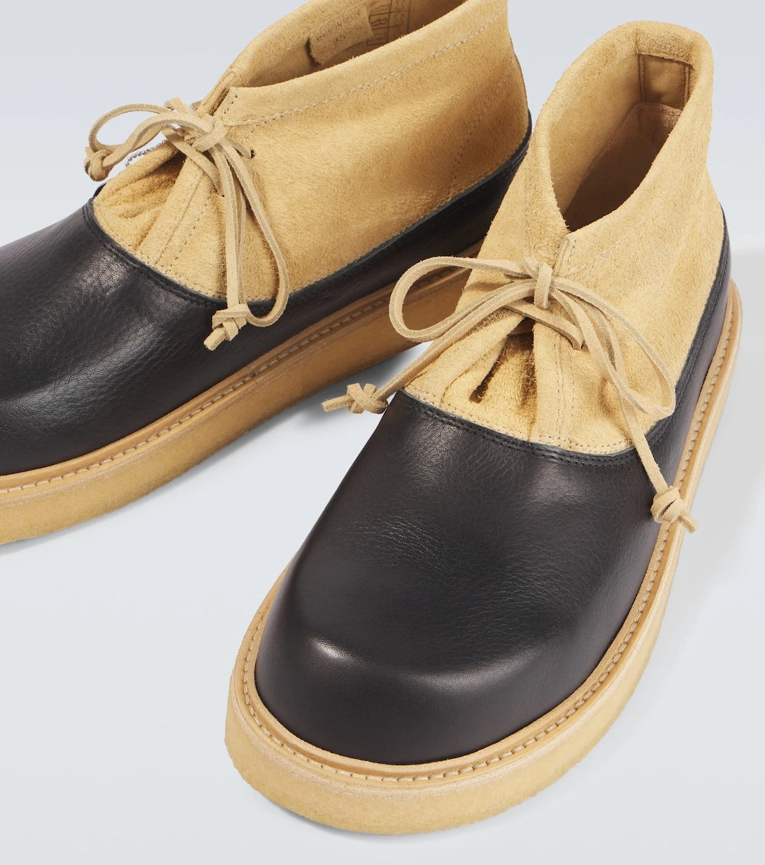Marni - Leather and suede desert boots