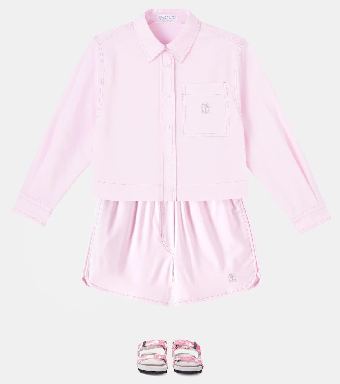 Brunello Cucinelli Kids - Cotton Bermuda shorts