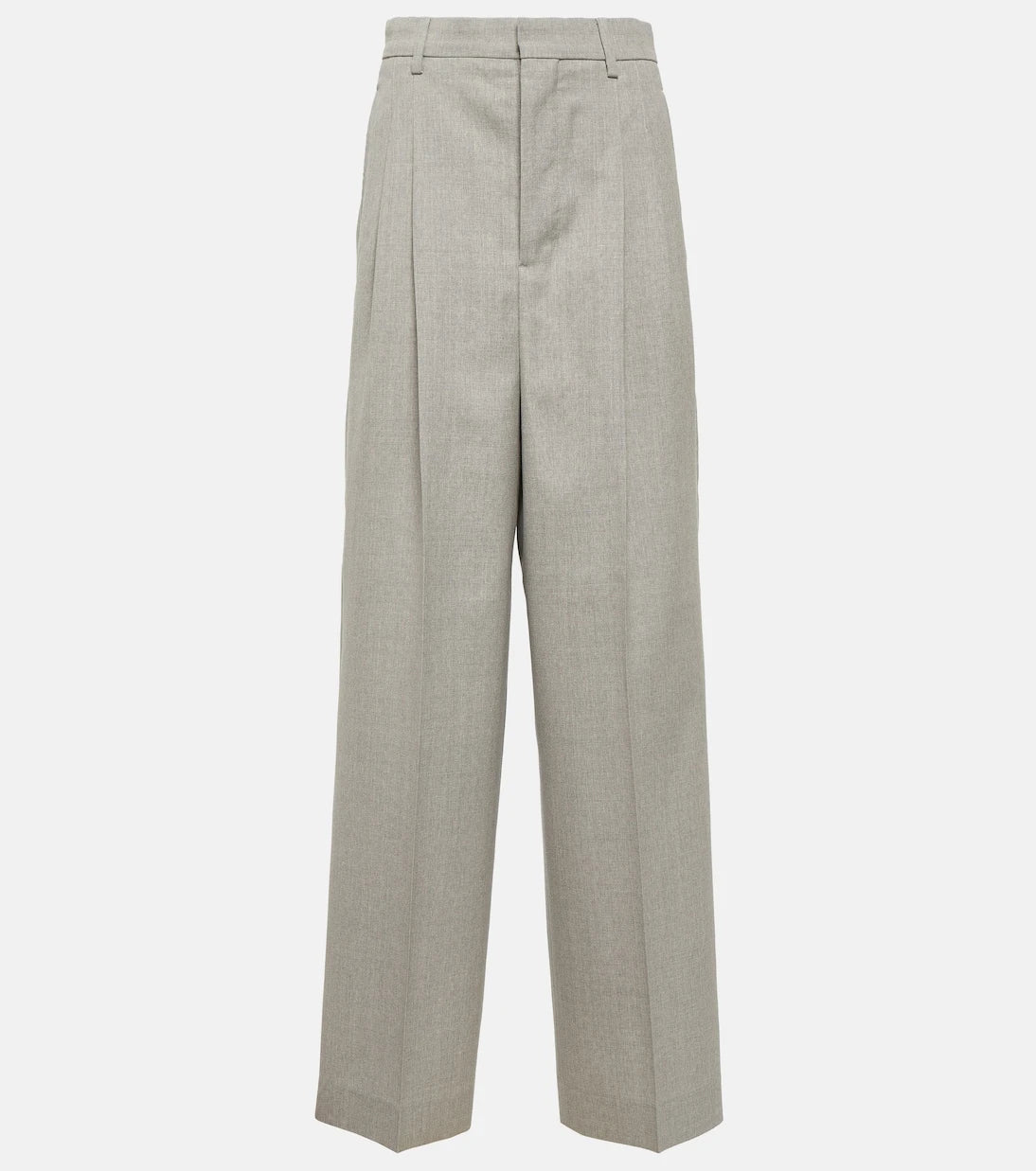 Ami Paris - High-rise wool wide-leg pants