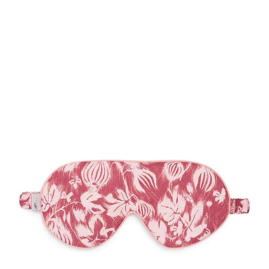 Desmond & Dempsey Red Fig Print Alma Eye Mask