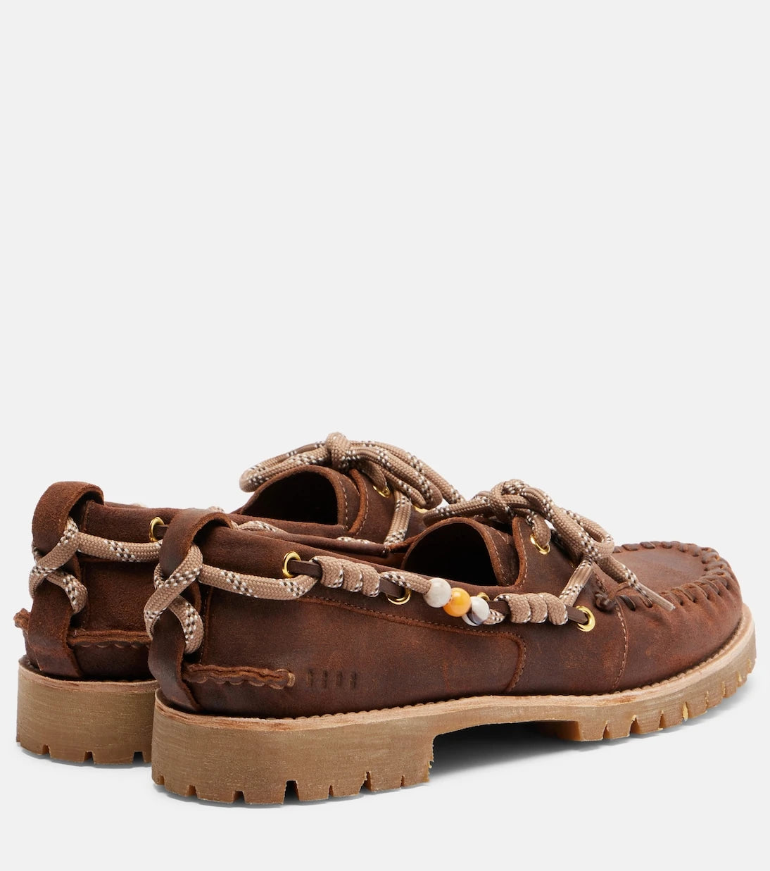 Golden Goose - Cruise beaded suede boat shoes
