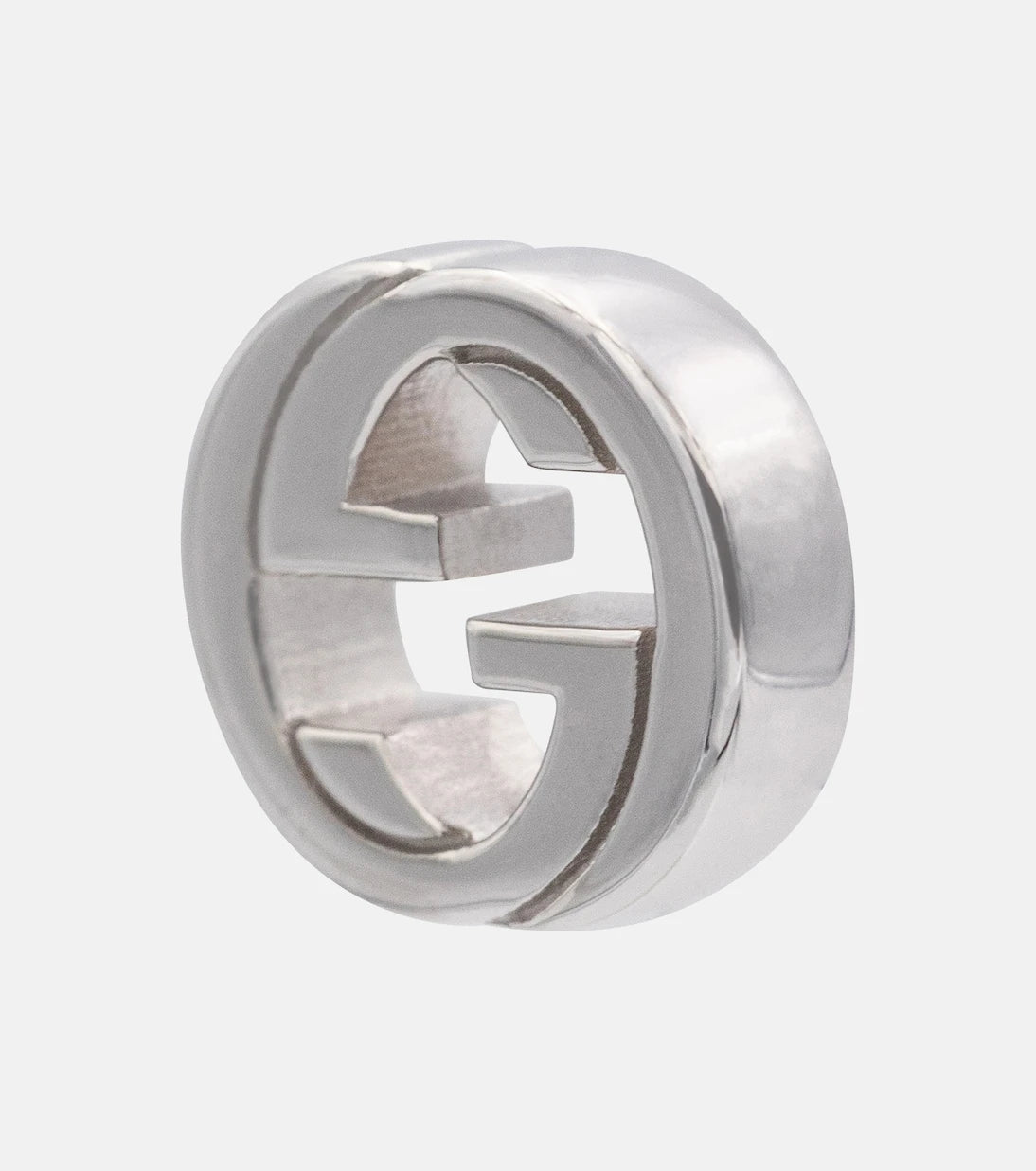 Gucci - Interlocking G sterling silver earrings