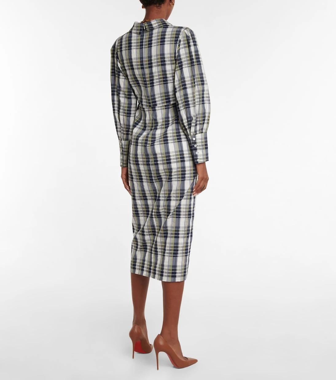 Veronica Beard - Copelyn plaid cotton-blend shirt dress