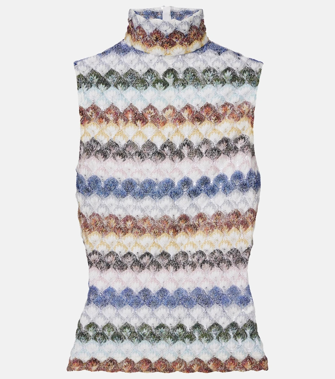 Missoni - Knitted lamé tank top