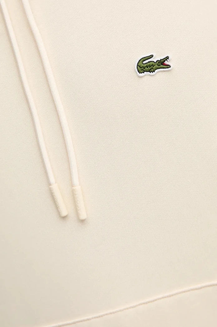 Pamuklu kapüşonlu Lacoste sweatshirt