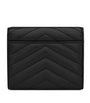 Saint Laurent Black Monogram Metalassé Trifold Wallet