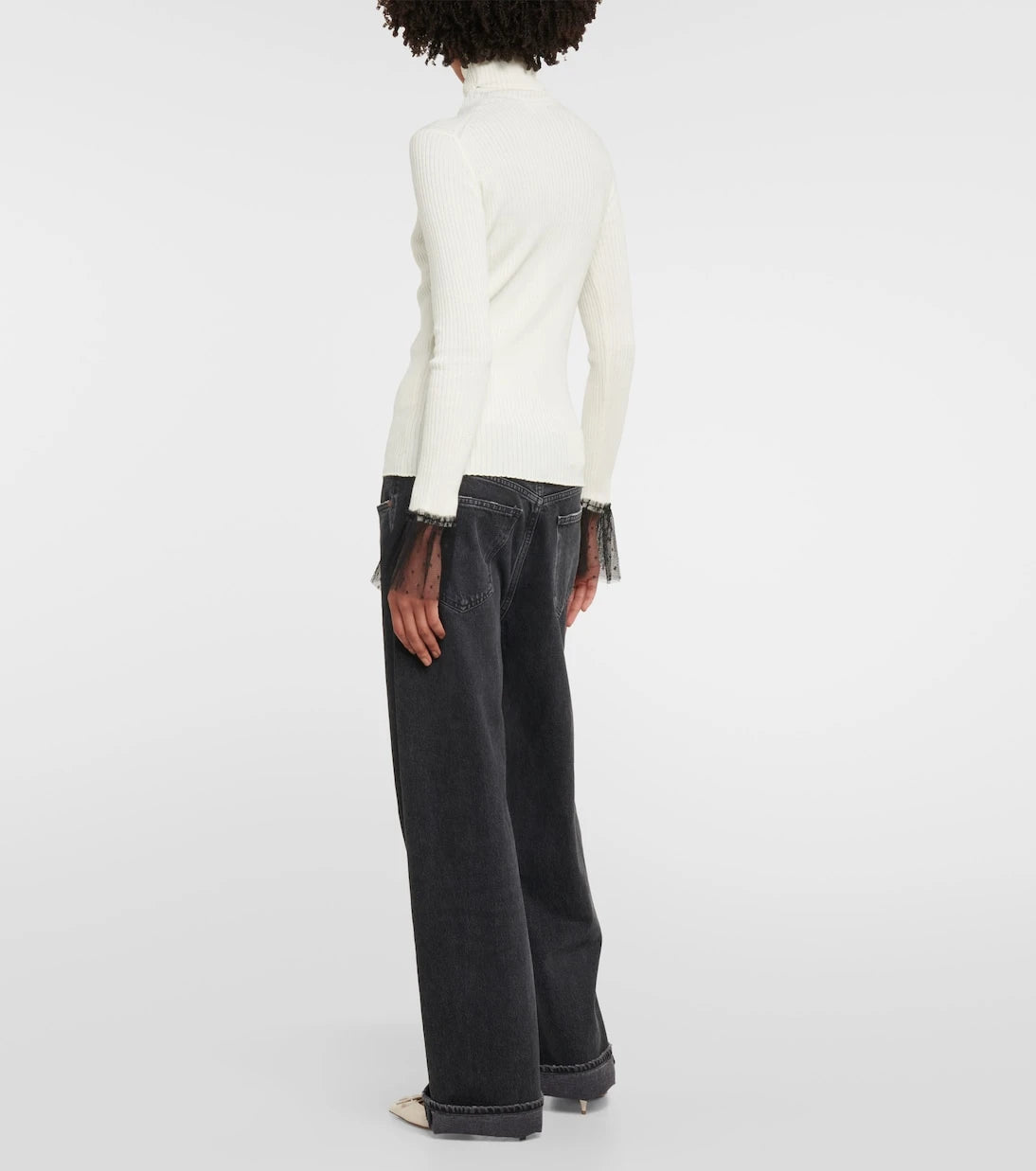 REDValentino - Ribbed-knit wool-blend top