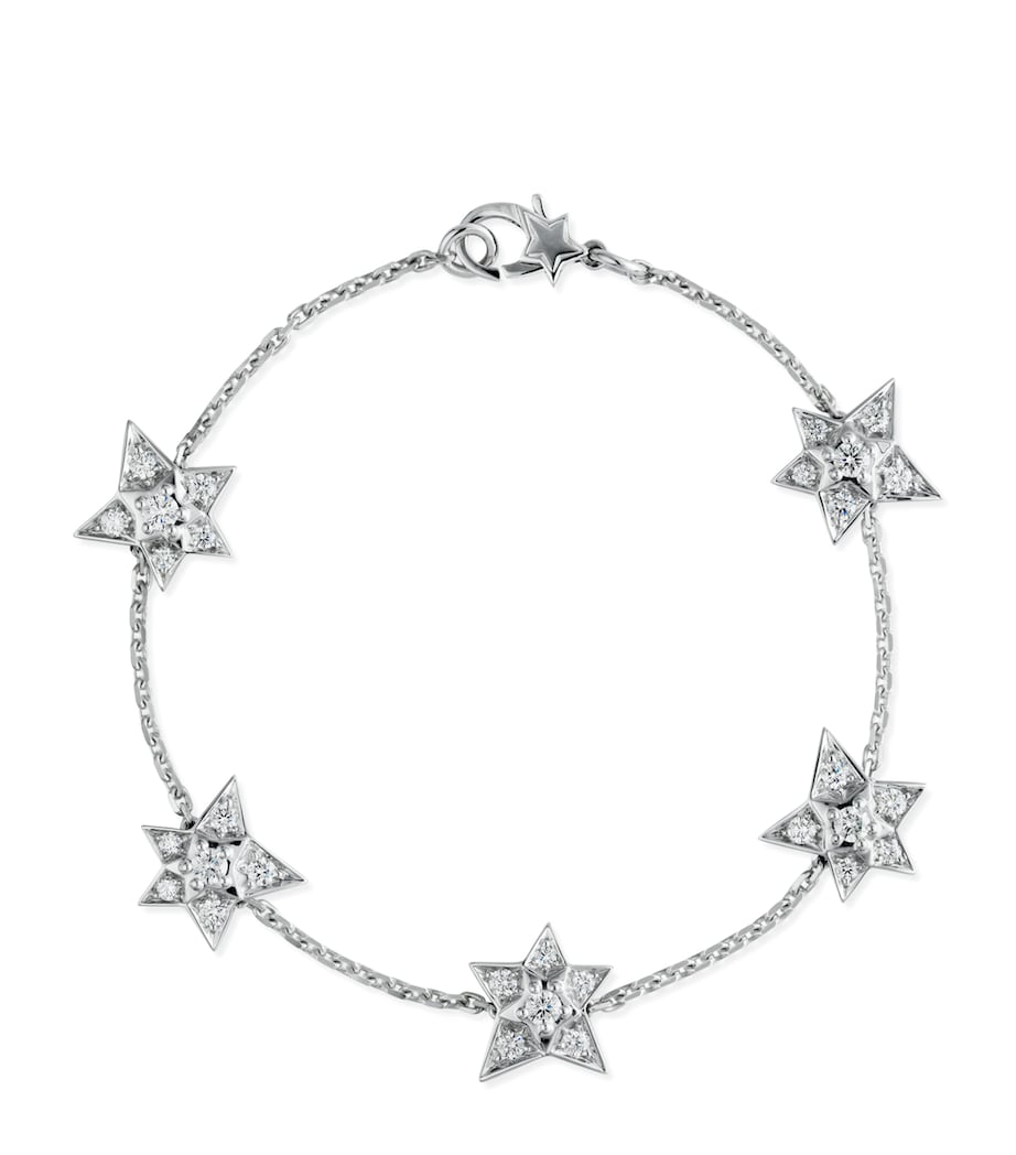 CHANEL White Gold and Diamond Comète Géode Bracelet