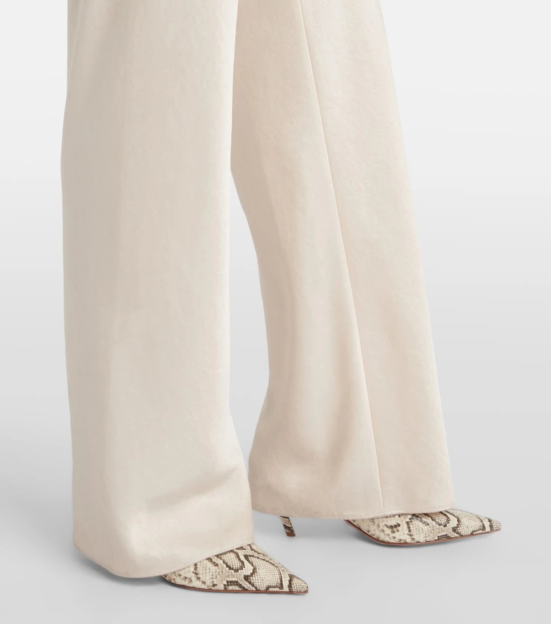 Vince - High-rise satin wide-leg pants