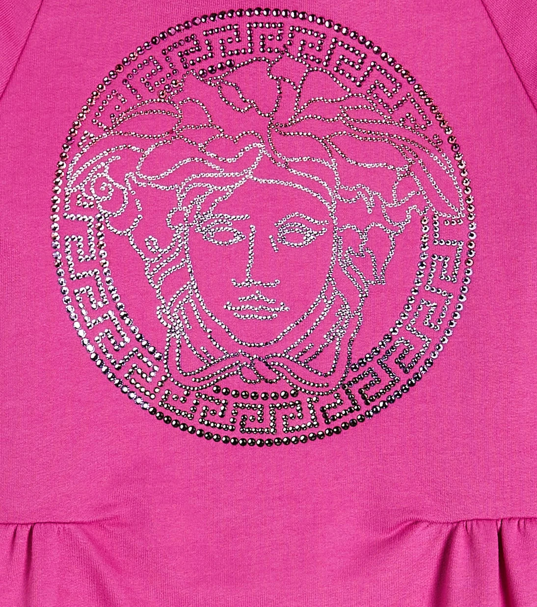 Versace Kids - فستان سويتر قطني مزين