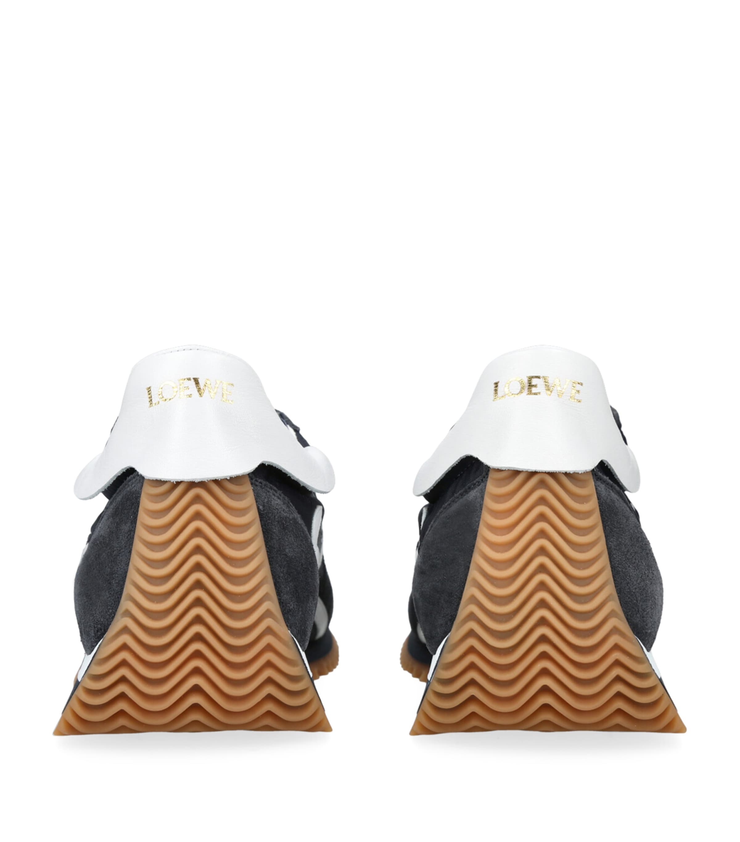 Suede-Panel Flow Runner Sneakers