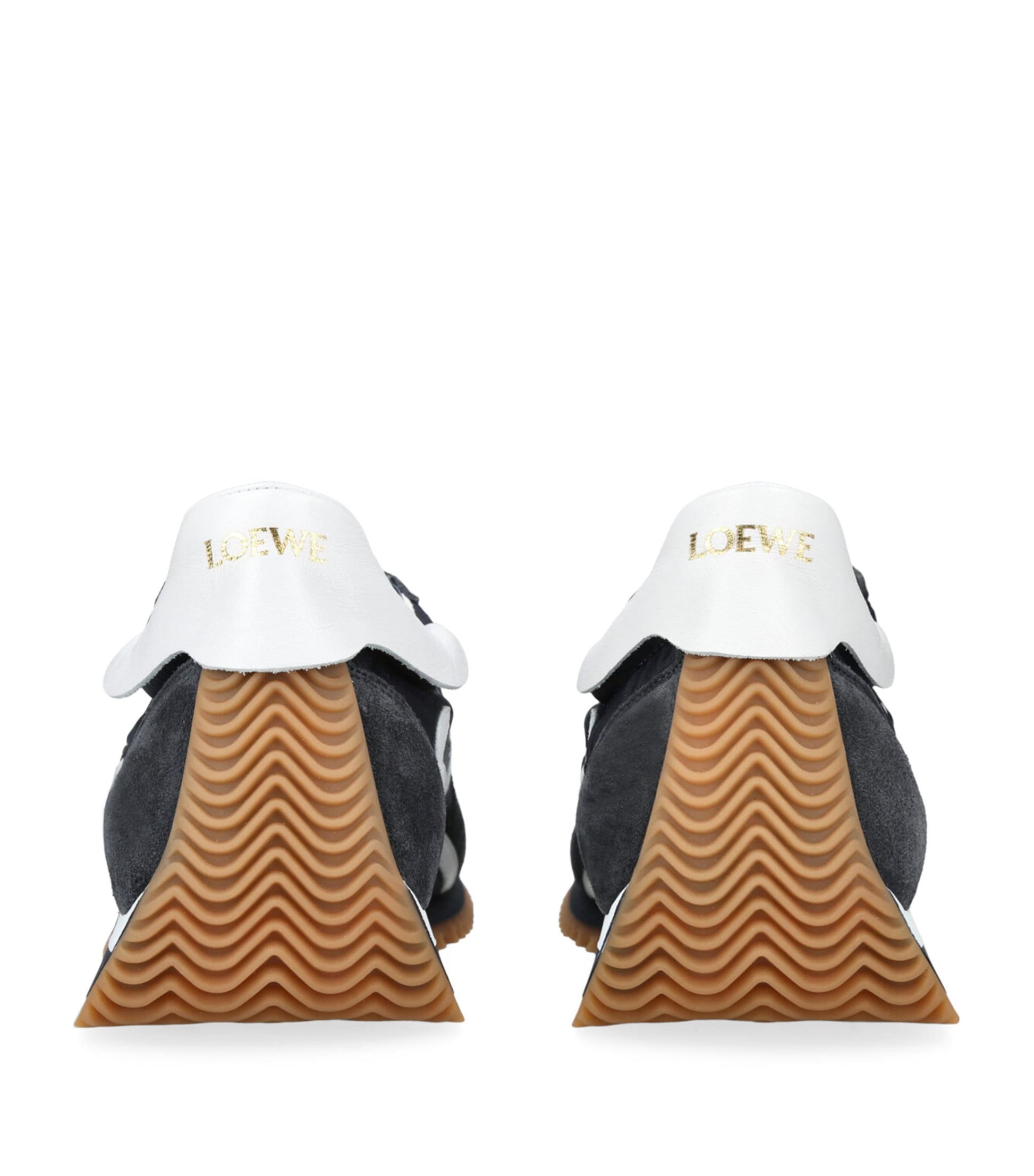 Suede-Panel Flow Runner Sneakers