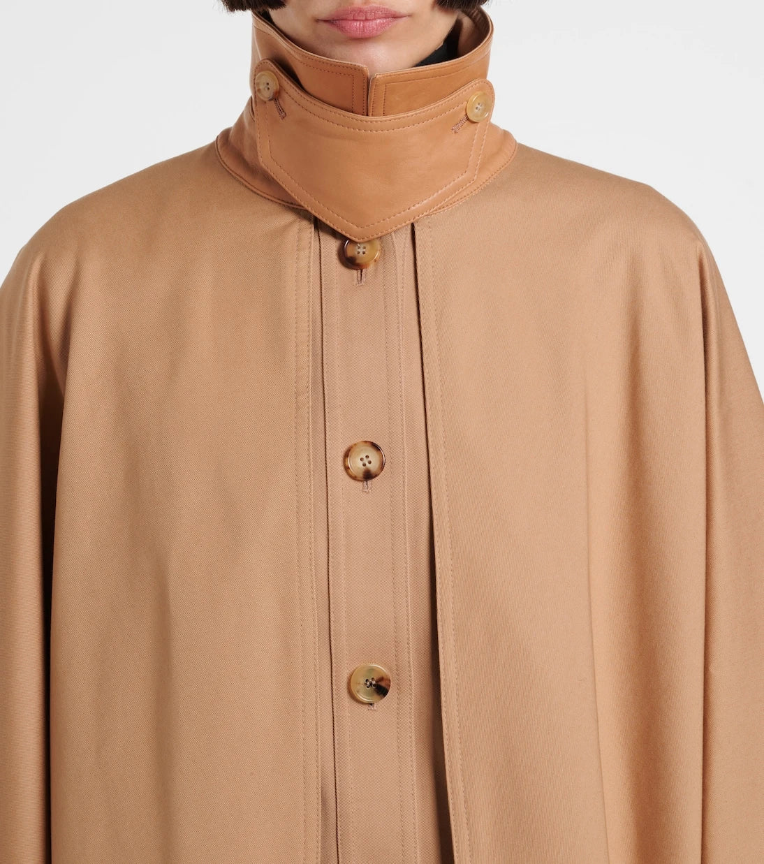 Chloé - Cotton gabardine cape