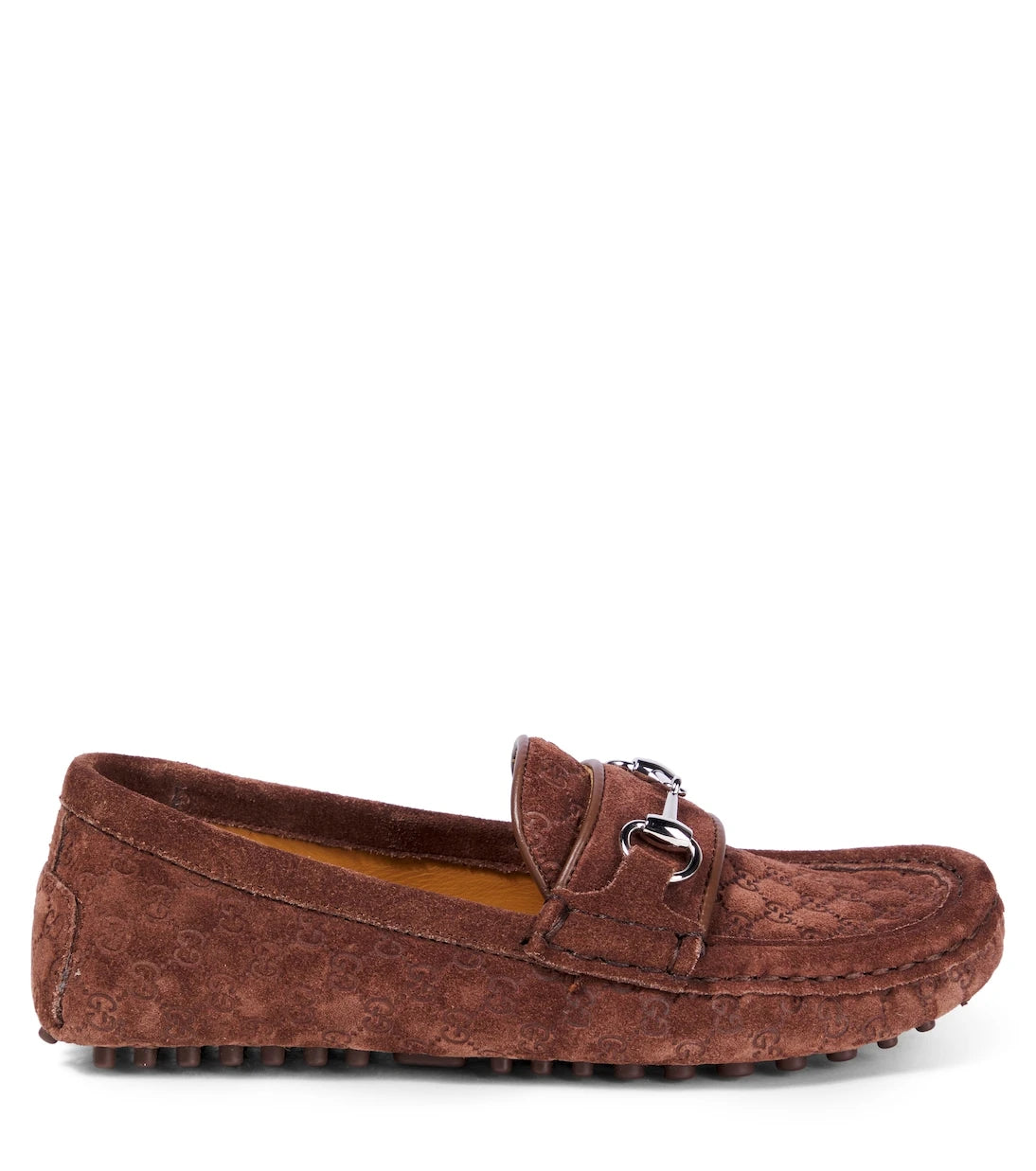 Gucci Kids - GG Horsebit suede loafers