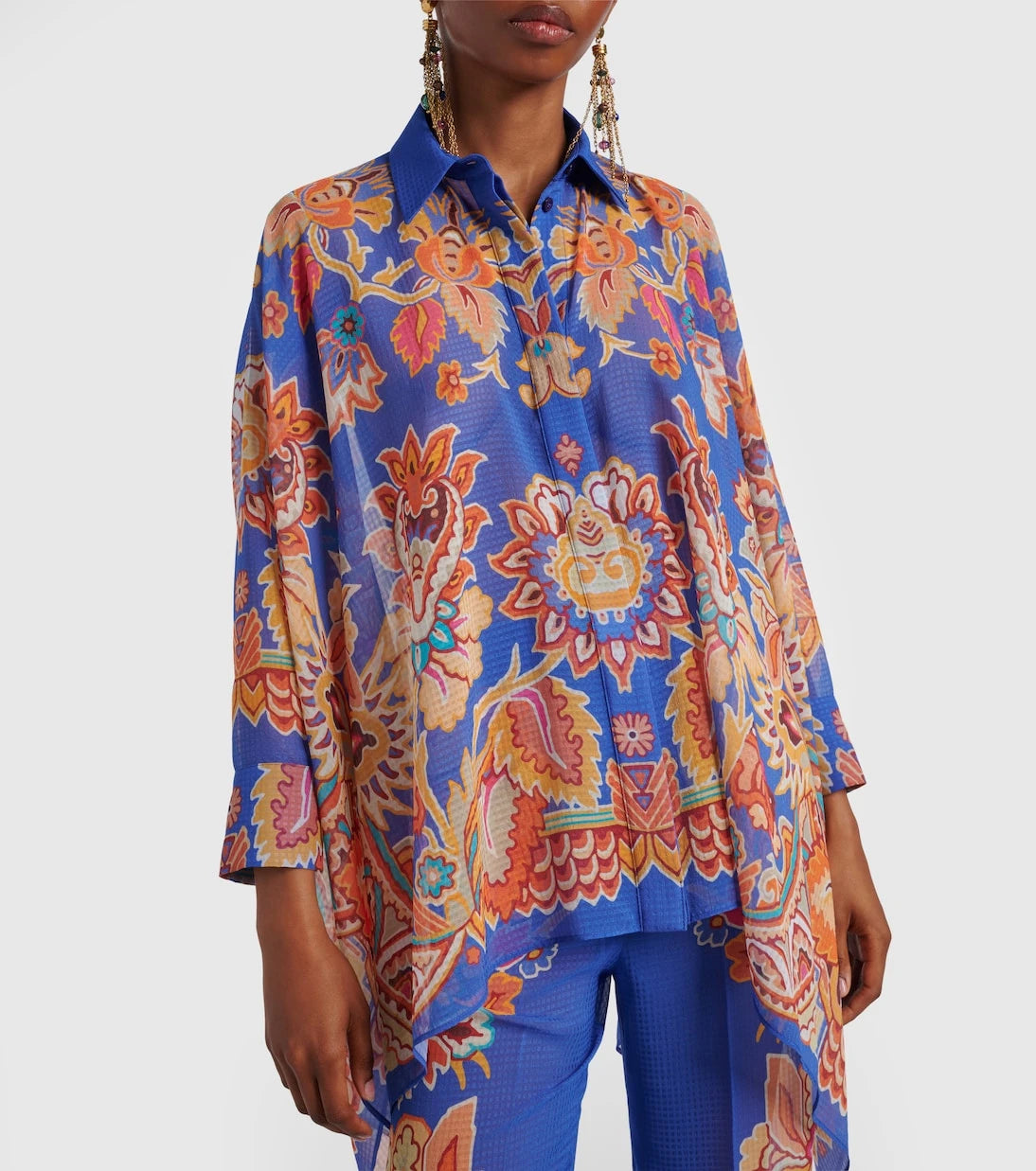 Etro - Printed poncho