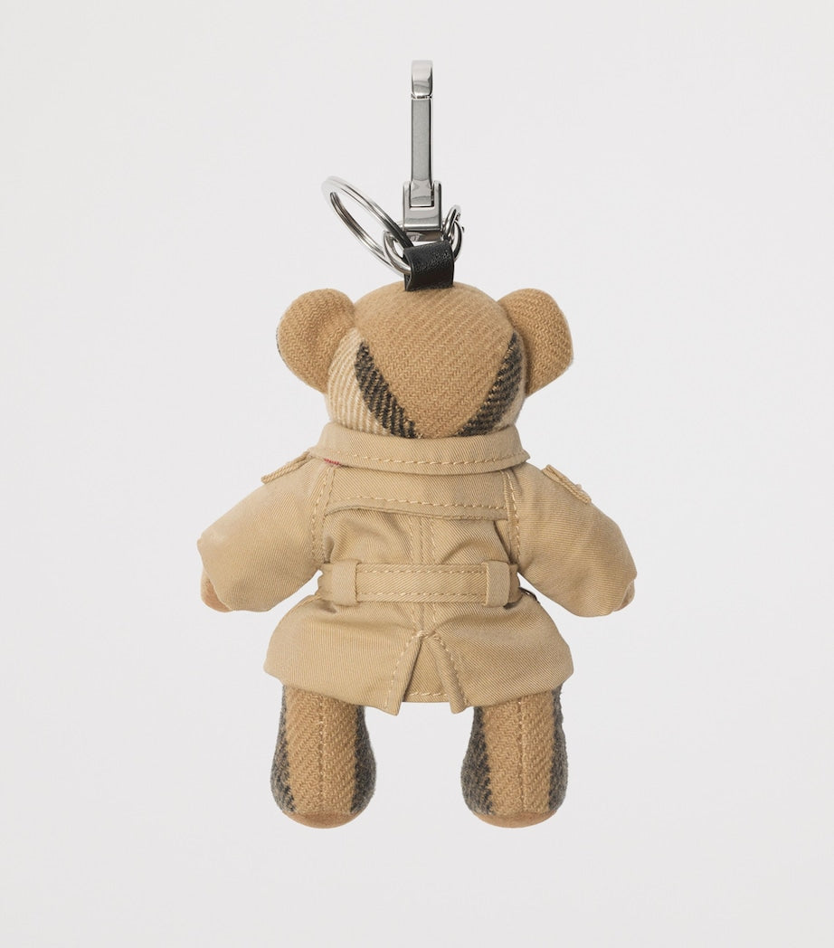 Beige Cashmere Thomas Bear Trench Coat Charm