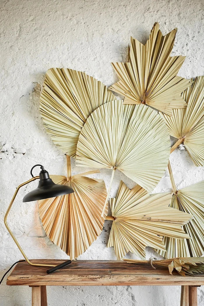 Madam Stoltz Palm Leaves 60-70 cm Duvar Dekorasyonu (3 Parça)