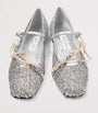 Silver Loli Glitter Ballerina Flats