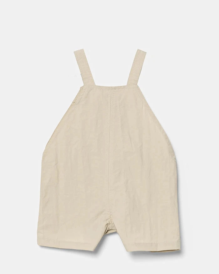 Бебешки къс гащеризон Tinycottons SOLID SHORT DUNGAREE