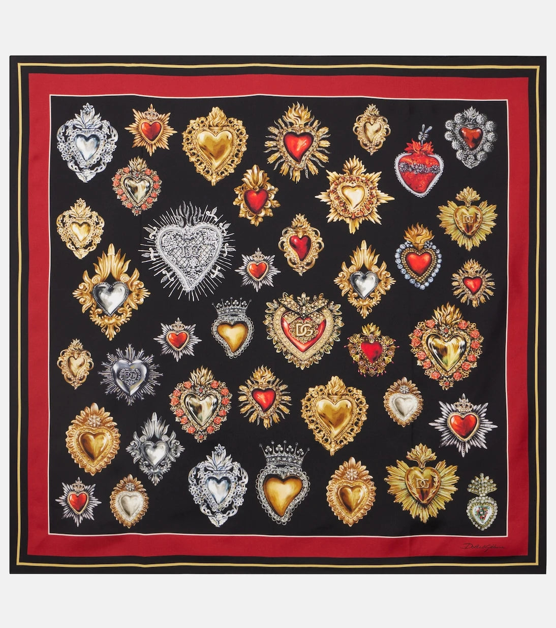 Dolce&Gabbana - Printed silk twill scarf