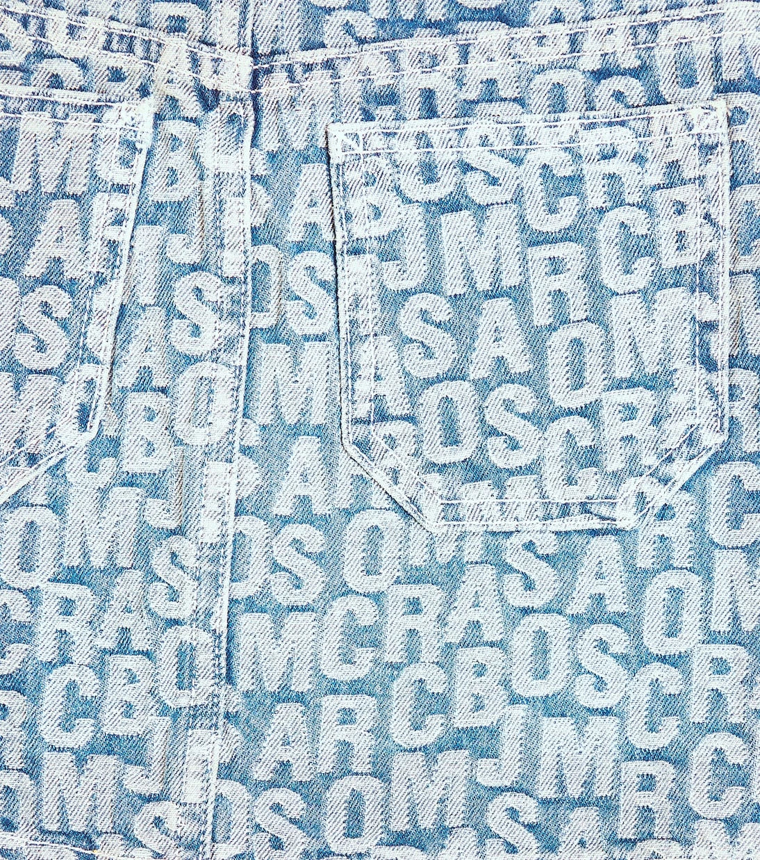 Marc Jacobs Kids - Logo jacquard denim skirt