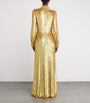 Gold Sequin Embellished Opium Gown