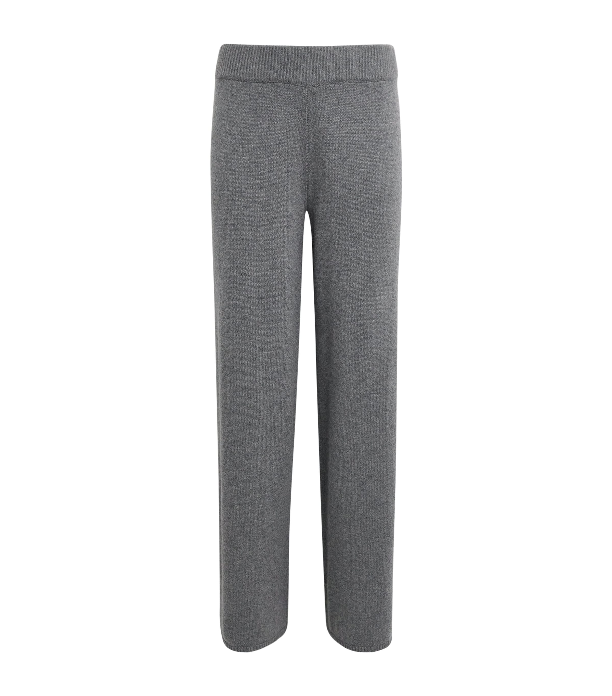 Skims Grey Cashmere Wide-Leg Trousers