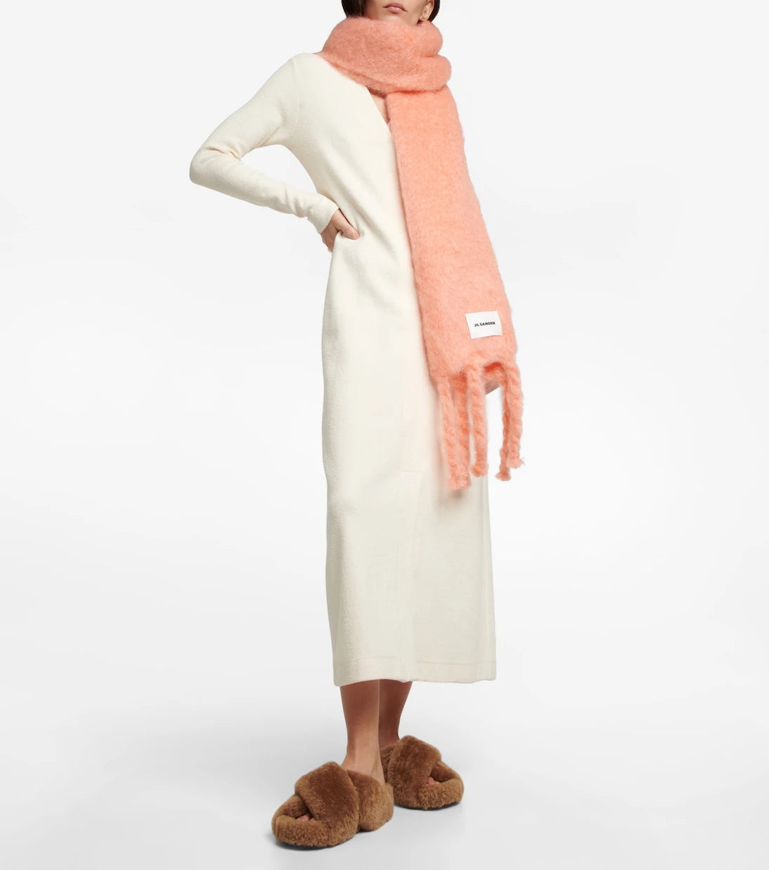 Jil Sander - Mohair and wool-blend scarf