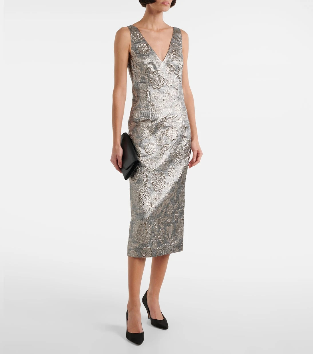 Toteme - Floral brocade cocktail dress