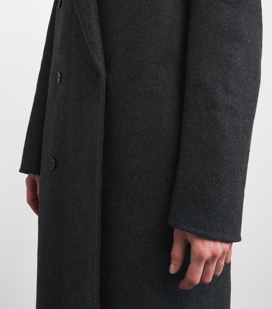 The Row Grey Hariet Virgin Wool-Cashmere Coat