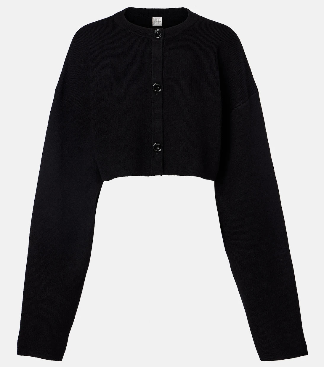 Toteme - Cropped wool-blend cardigan