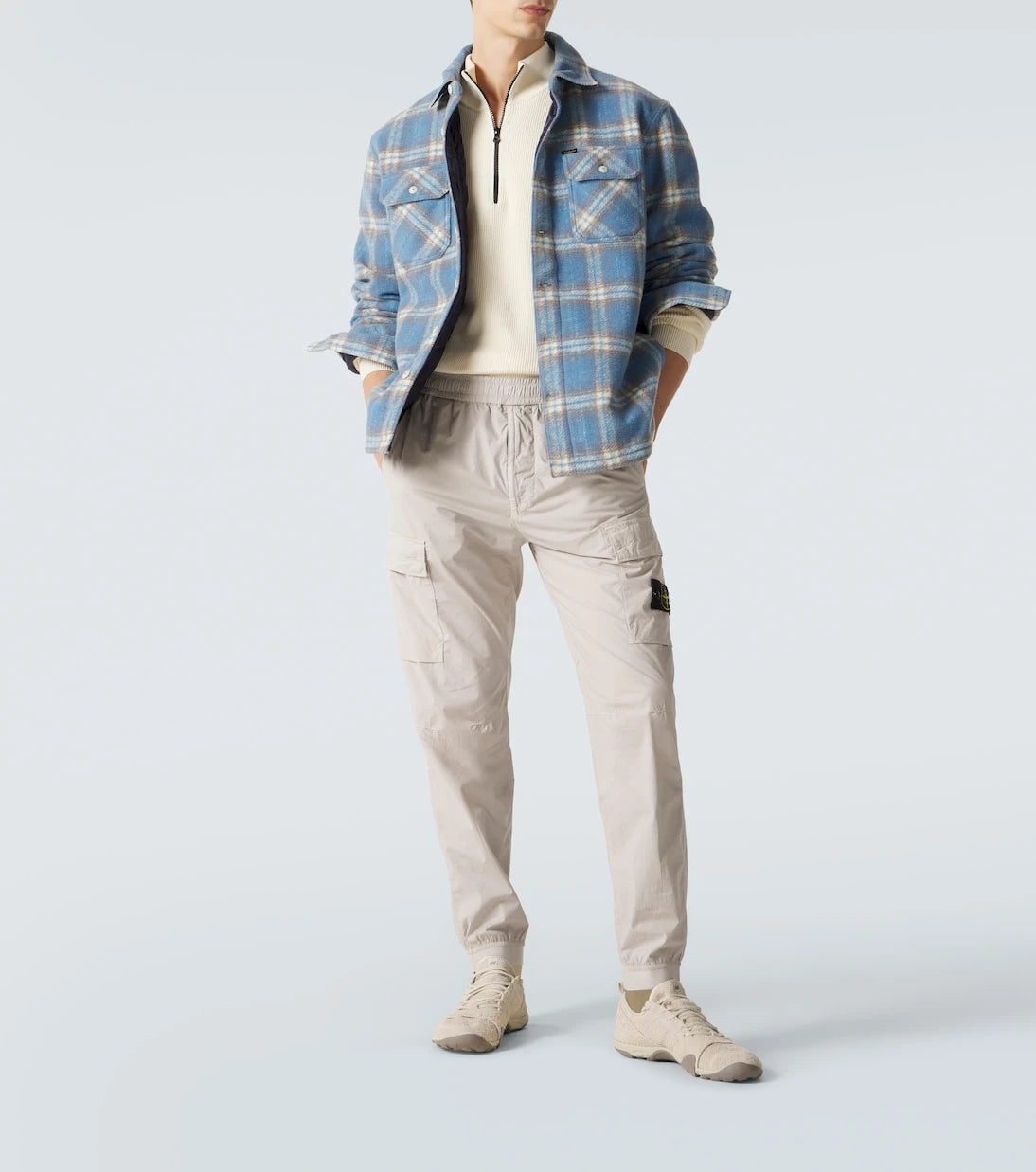 Stone Island - Compass cotton-blend cargo pants