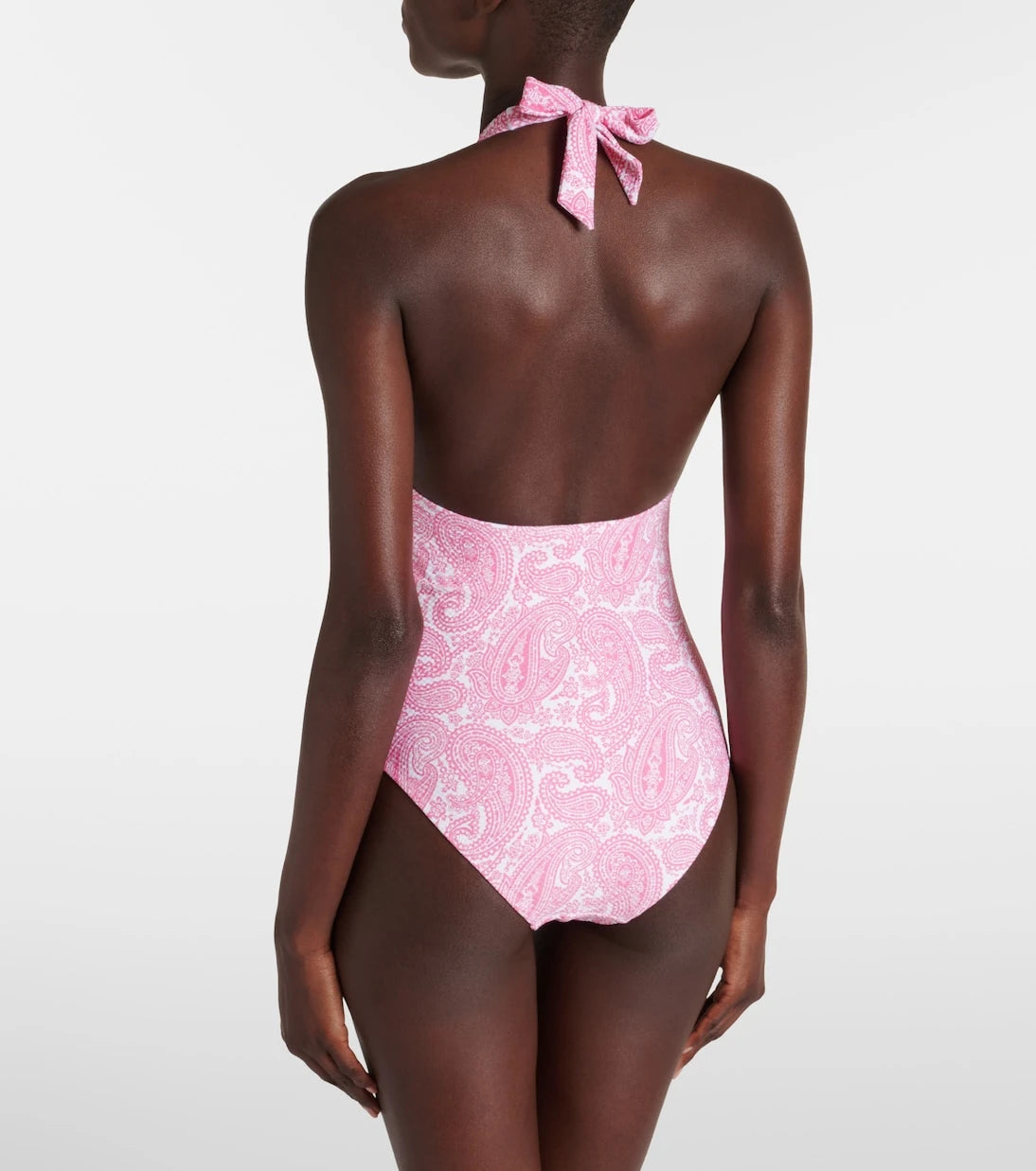 Heidi Klein - Ischia printed halterneck swimsuit