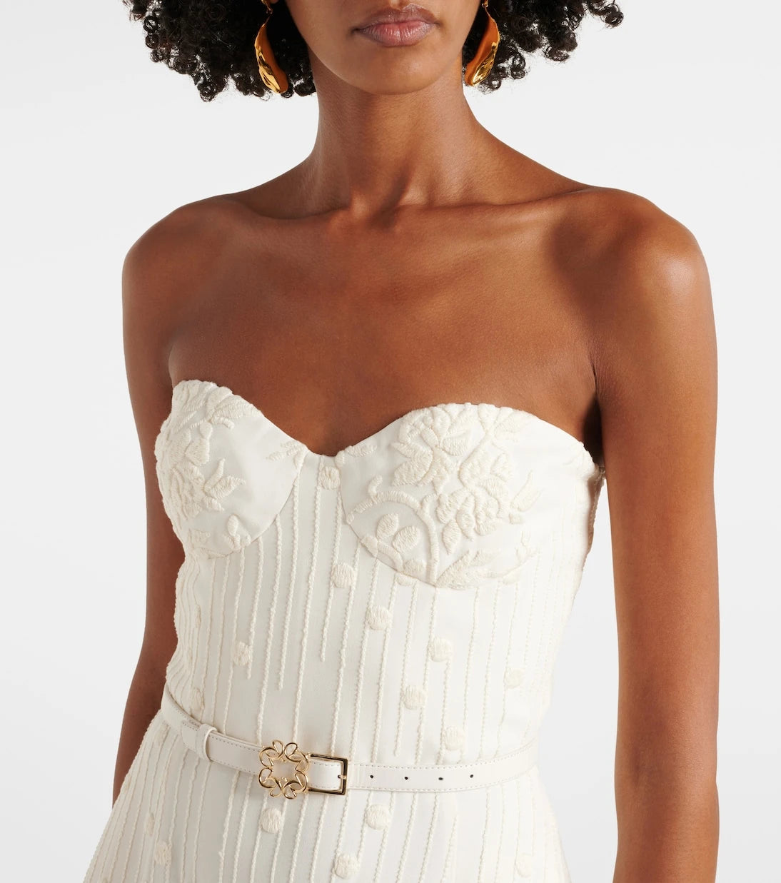Elie Saab - Embroidered cady midi dress