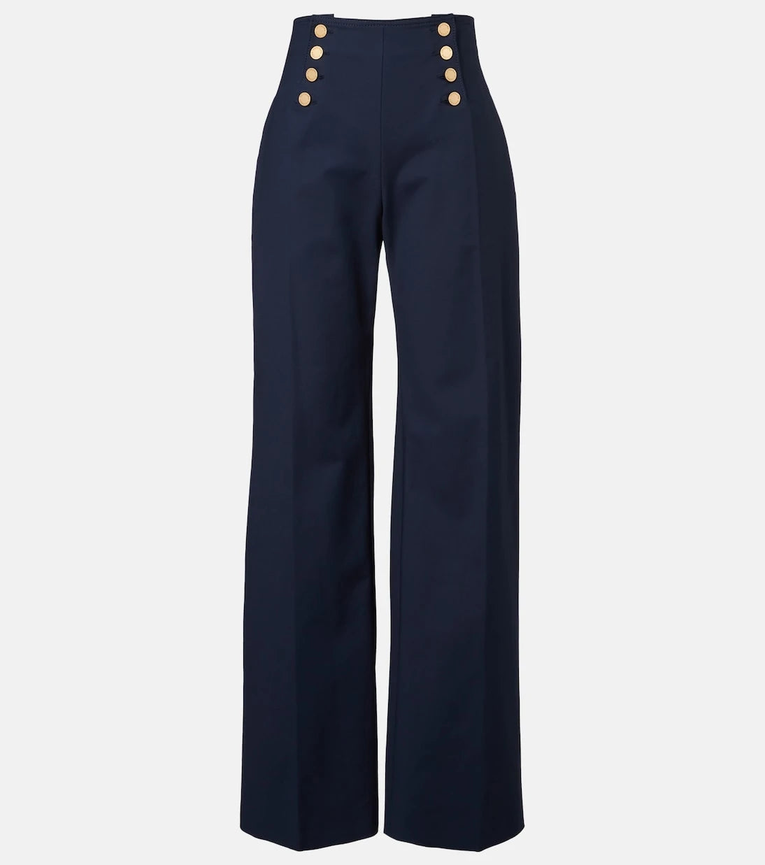 Carolina Herrera - Alba cotton-blend wide-leg pants