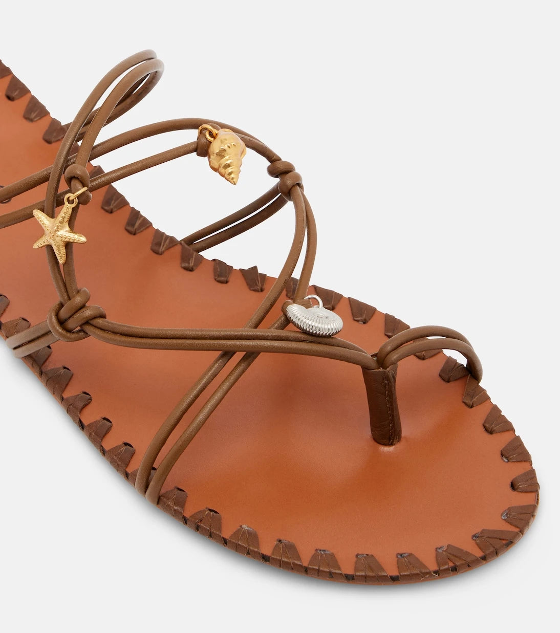 Farm Rio - Embellished leather sandals