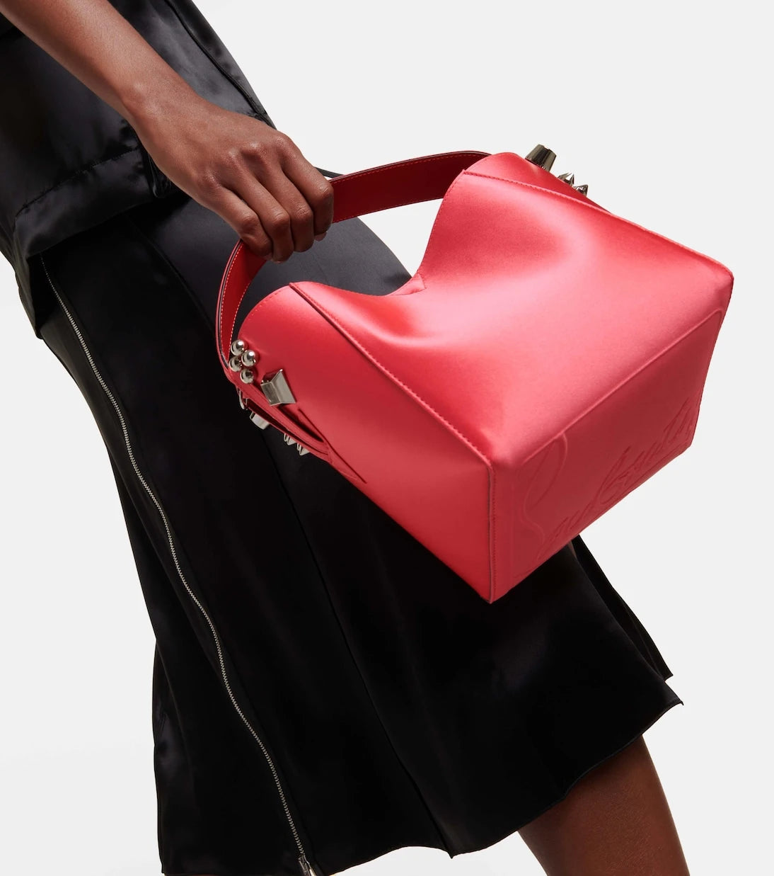 Christian Louboutin - Cabachic Mini satin bucket bag