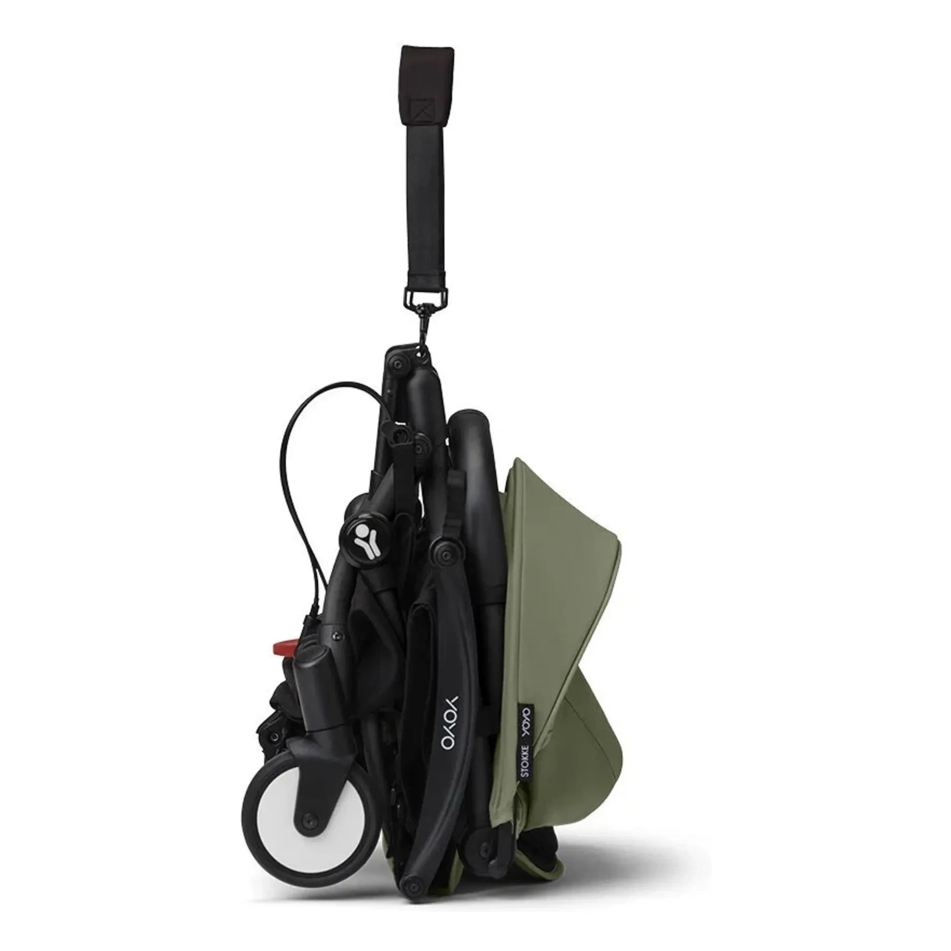 Stokke® - YOYO³ 0+ newborn stroller Black frame | Olive