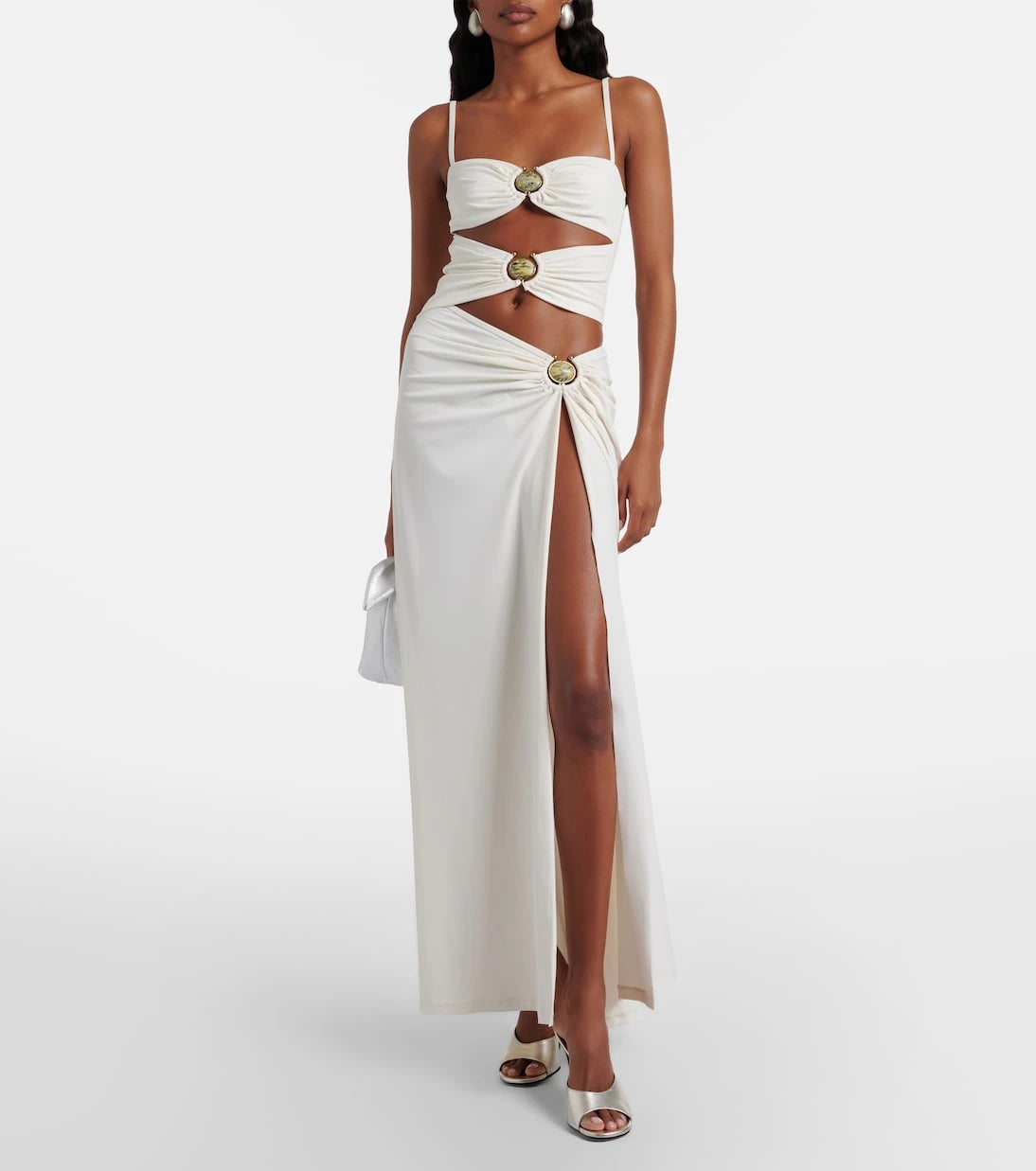 Christopher Esber - Mineral Stone cutout jersey maxi dress
