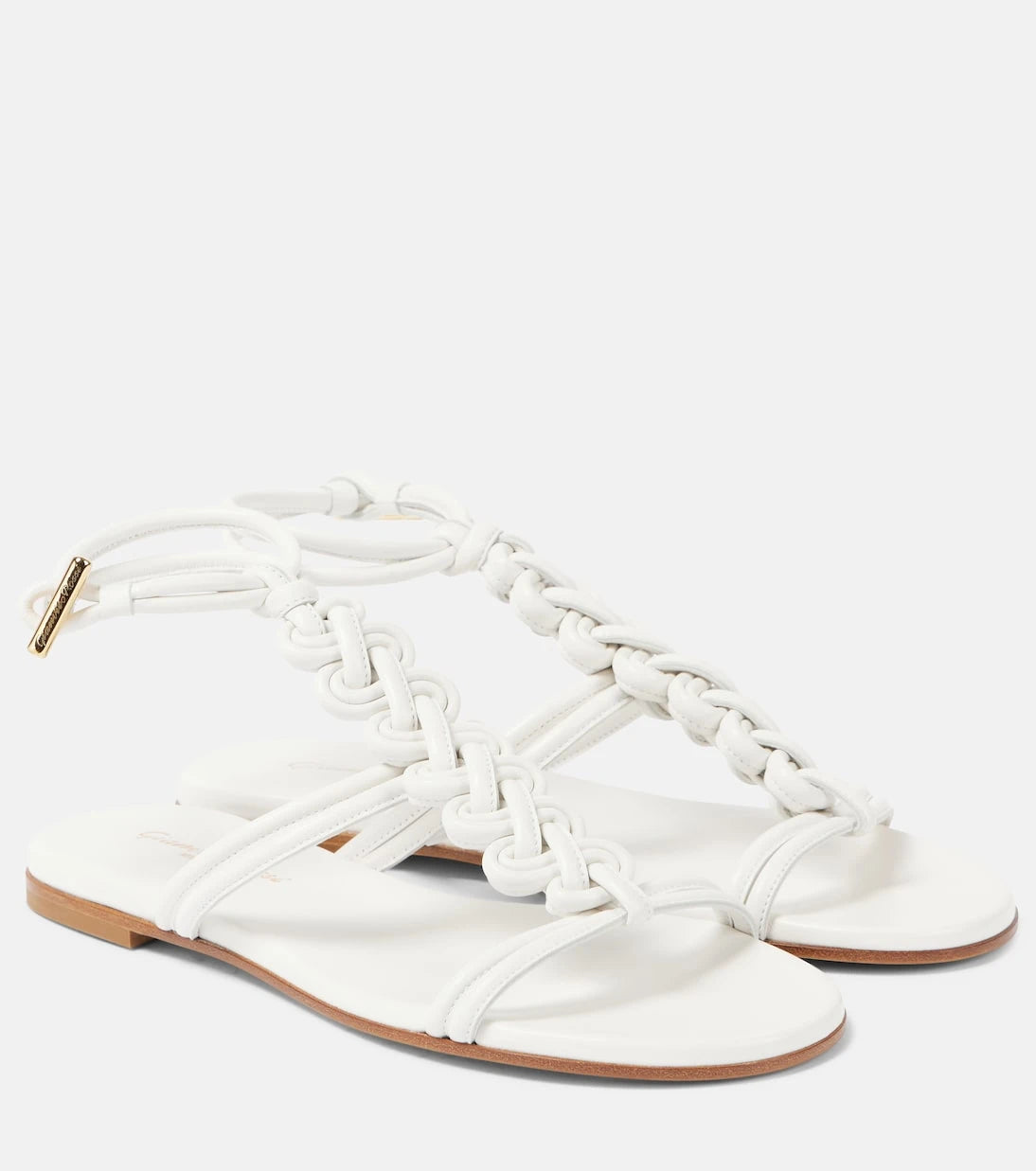 Gianvito Rossi - Capua braided leather gladiator sandals