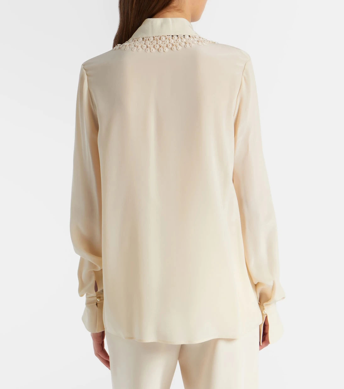 Valentino - Ruffled silk crêpe de chine blouse