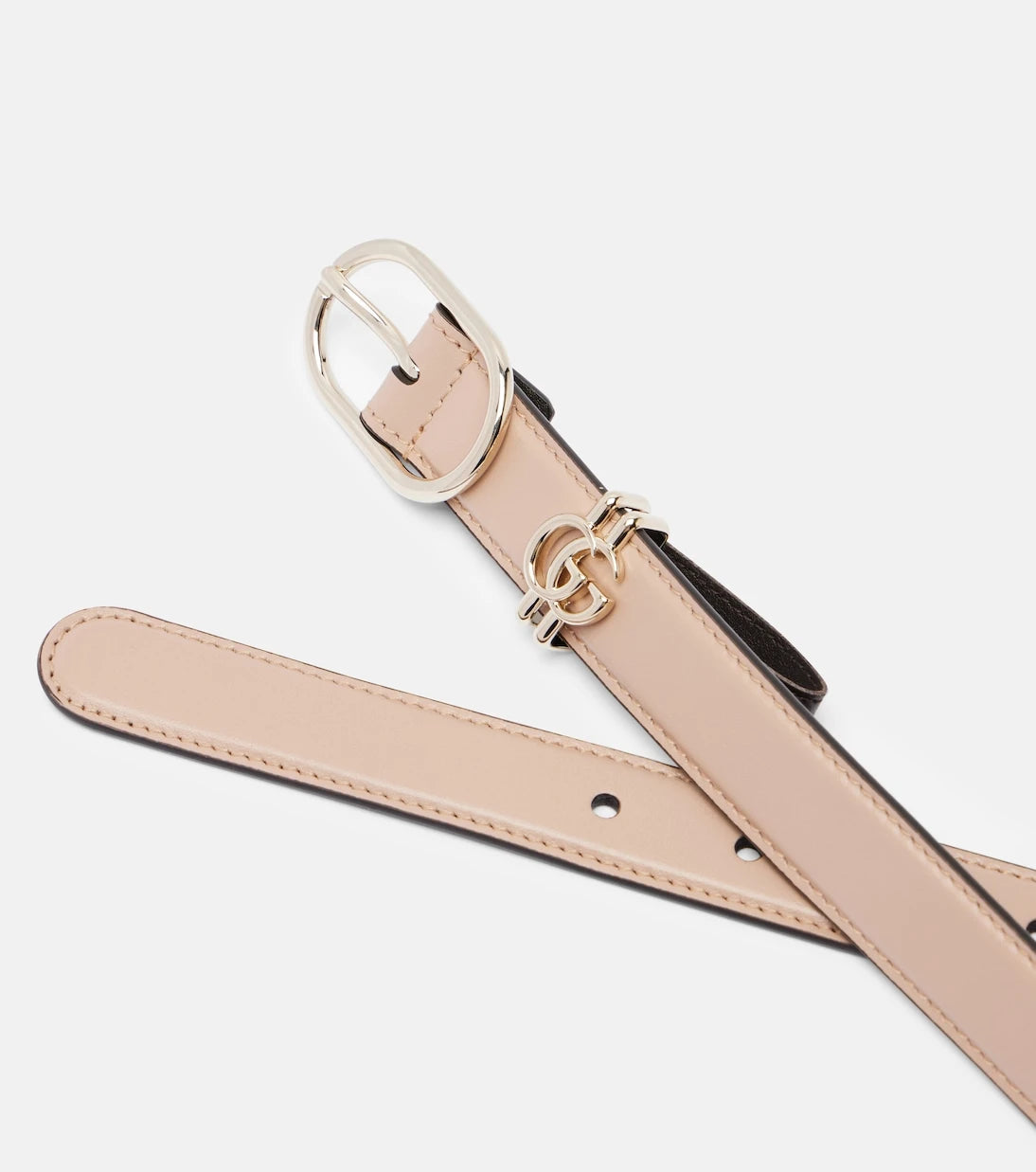 Gucci - Double G leather belt