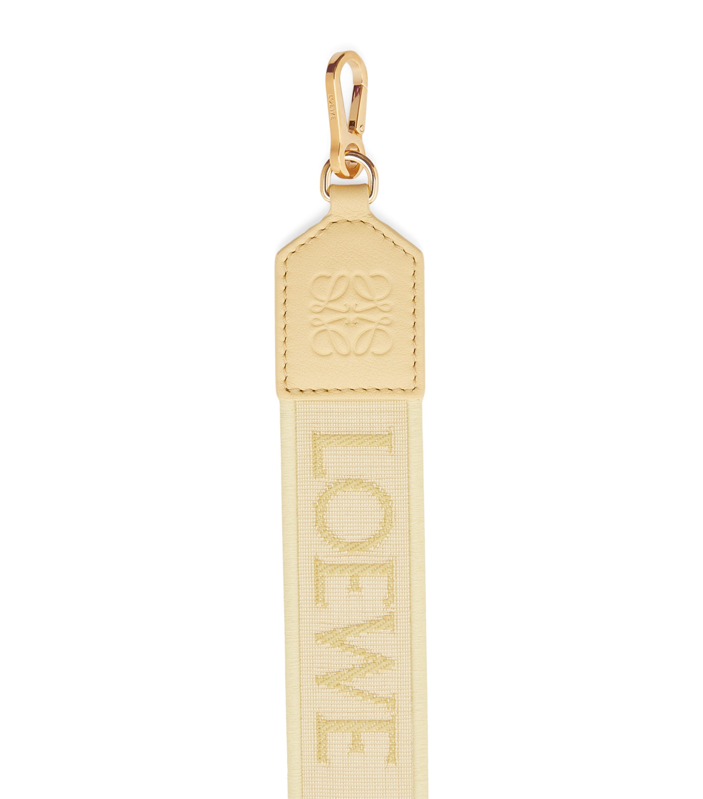 Yellow Cotton-Blend Anagram Bag Strap
