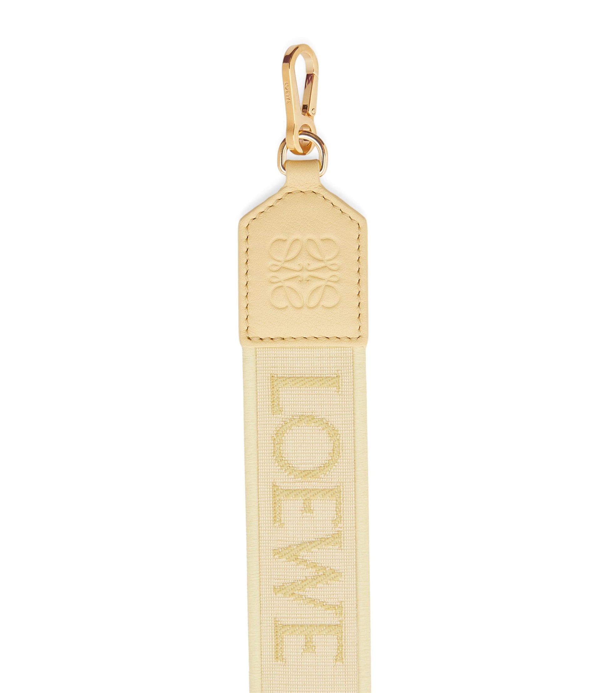 Yellow Cotton-Blend Anagram Bag Strap