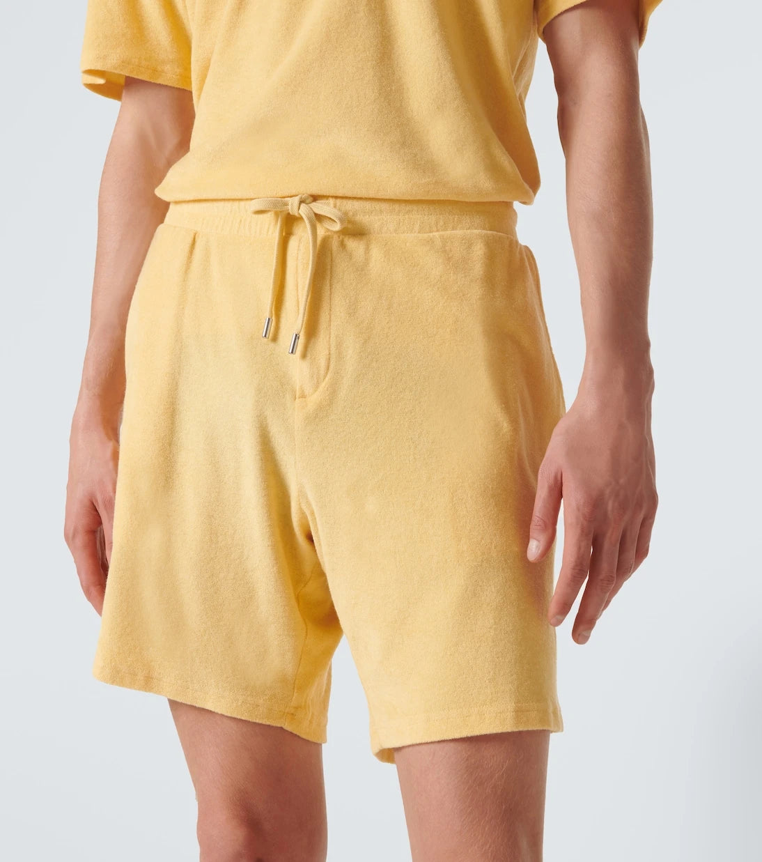 Frescobol Carioca - Faustino cotton and linen-blend terry shorts
