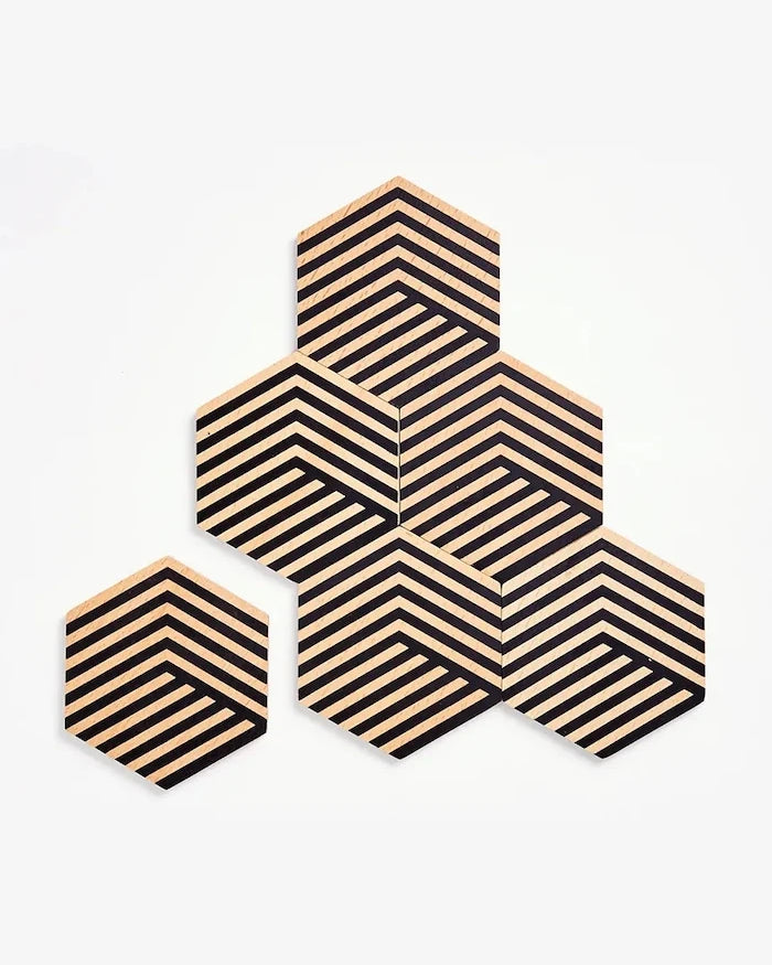 Комплект подложки за маса Areaware Tiles 9 x 8,5 cm (6 броя)