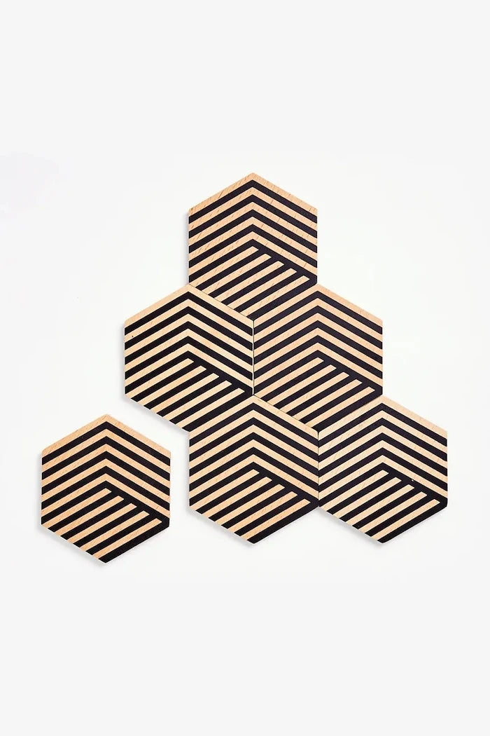Areaware Tiles 9 x 8,5 cm (6 Parça) Masa Altlığı Seti