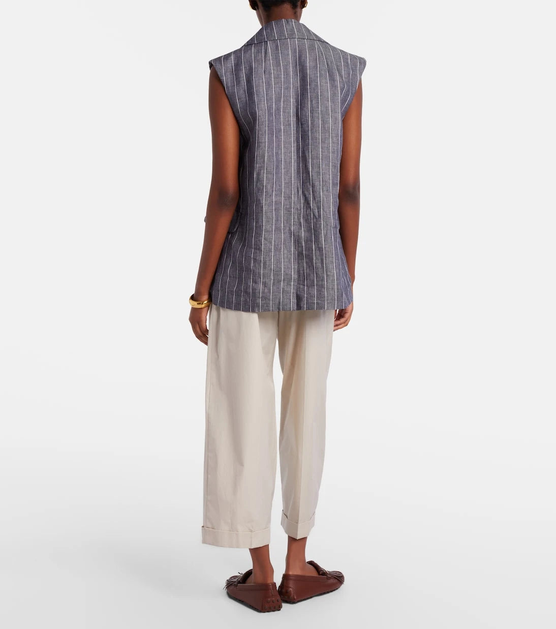 'S Max Mara - Danza cotton wide-leg pants